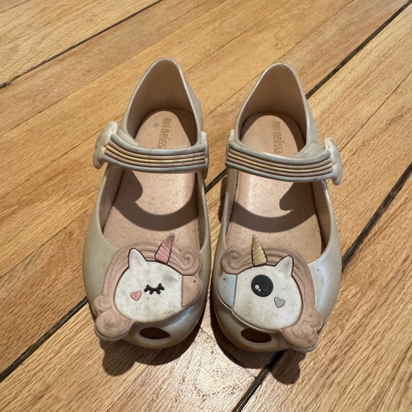 Mini Melissa Other - Mini Melissa Kids Unicorn Shoes - Cream